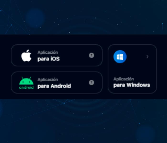 Elija Android, iOS o Windows