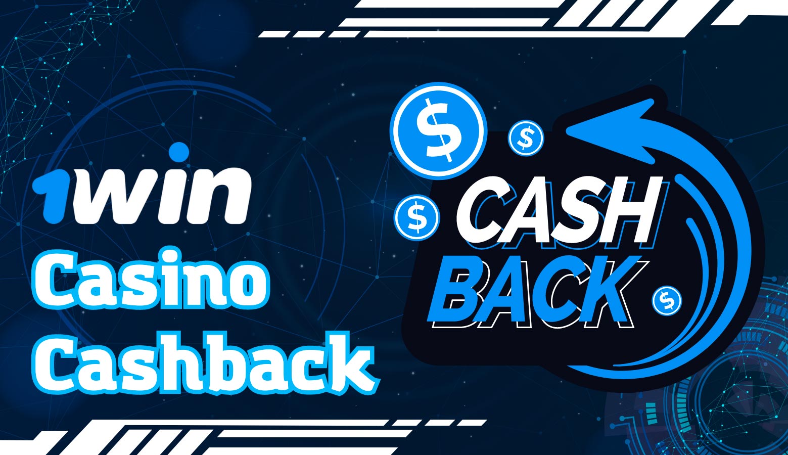 Una de las mejores secciones de bonificación de 1Win Casino es la bonificación Cashback