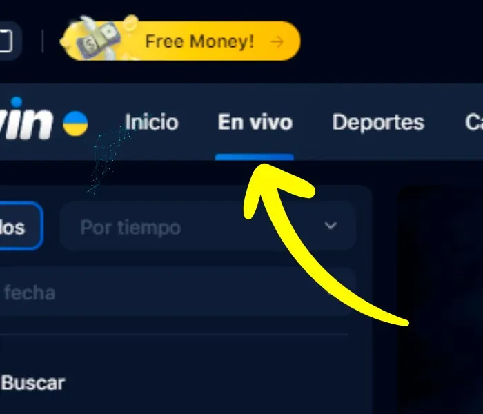 Abre la pestaña En vivo