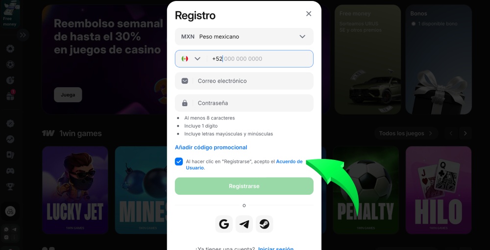 confirmar las normas generales